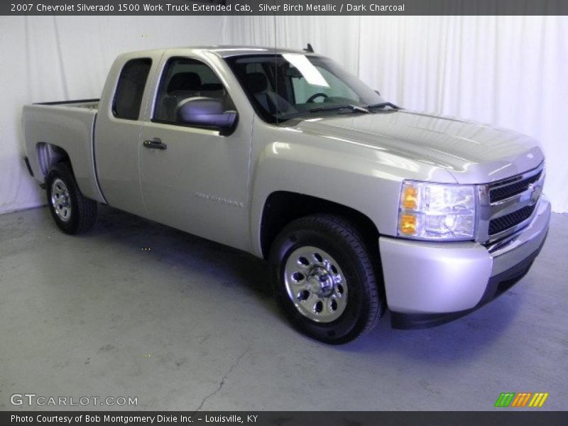 Silver Birch Metallic / Dark Charcoal 2007 Chevrolet Silverado 1500 Work Truck Extended Cab