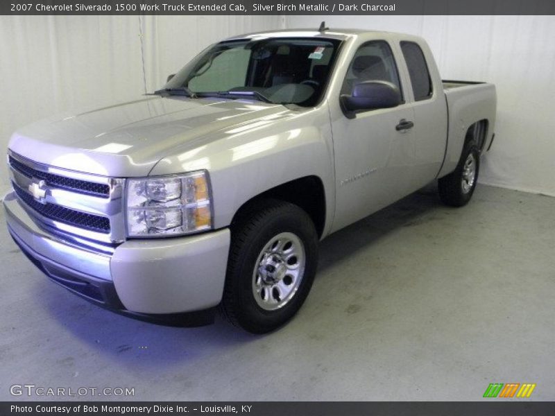 Silver Birch Metallic / Dark Charcoal 2007 Chevrolet Silverado 1500 Work Truck Extended Cab