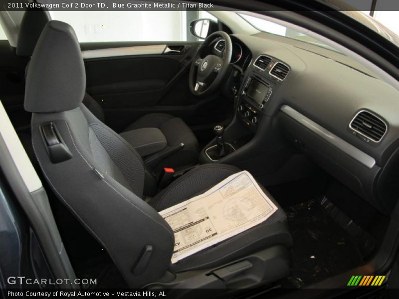 Blue Graphite Metallic / Titan Black 2011 Volkswagen Golf 2 Door TDI
