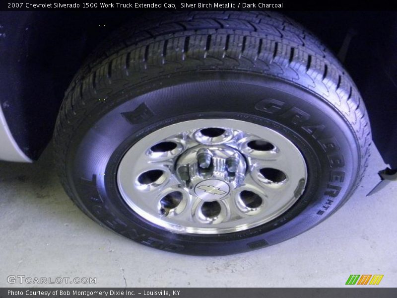 Silver Birch Metallic / Dark Charcoal 2007 Chevrolet Silverado 1500 Work Truck Extended Cab