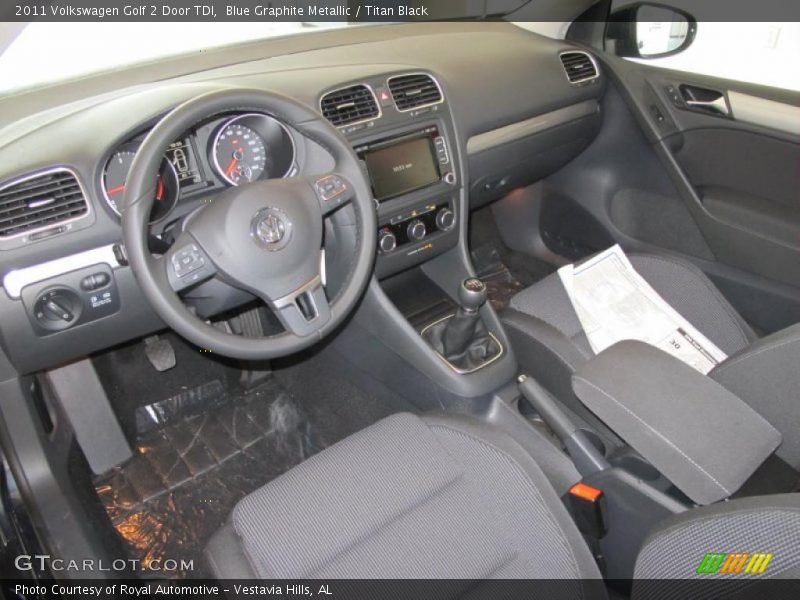  2011 Golf 2 Door TDI Titan Black Interior