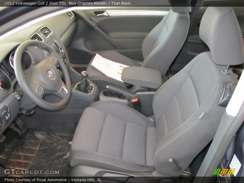  2011 Golf 2 Door TDI Titan Black Interior