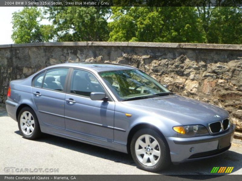Steel Blue Metallic / Grey 2004 BMW 3 Series 325xi Sedan