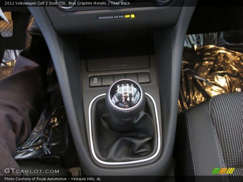  2011 Golf 2 Door TDI 6 Speed Manual Shifter