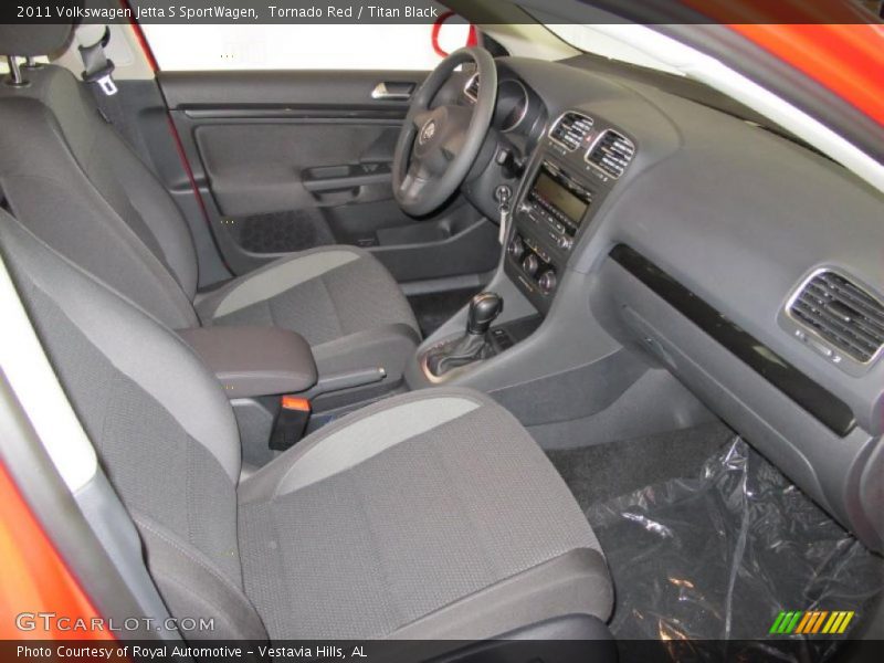 Tornado Red / Titan Black 2011 Volkswagen Jetta S SportWagen