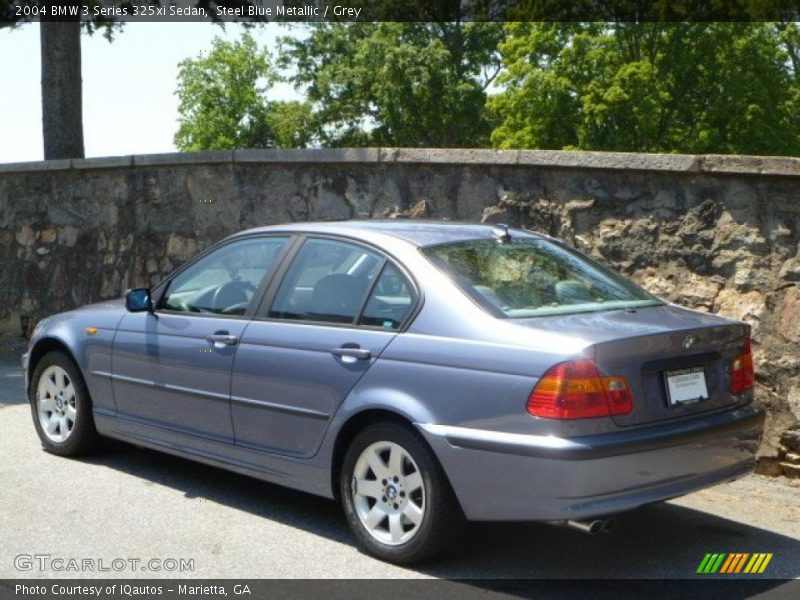 Steel Blue Metallic / Grey 2004 BMW 3 Series 325xi Sedan