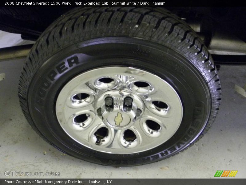 Summit White / Dark Titanium 2008 Chevrolet Silverado 1500 Work Truck Extended Cab