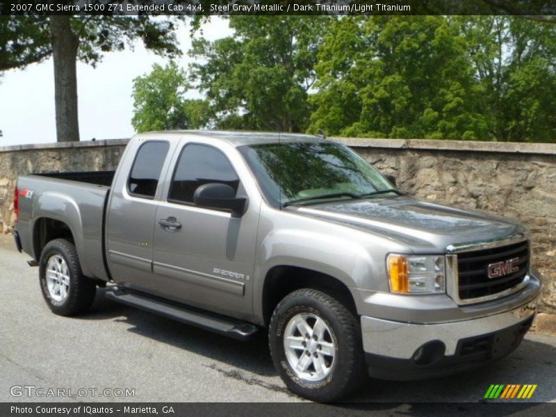 Front 3/4 View of 2007 Sierra 1500 Z71 Extended Cab 4x4
