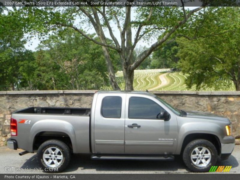  2007 Sierra 1500 Z71 Extended Cab 4x4 Steel Gray Metallic