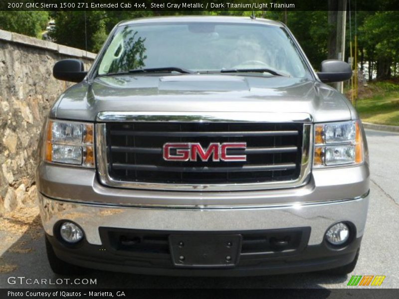 Steel Gray Metallic / Dark Titanium/Light Titanium 2007 GMC Sierra 1500 Z71 Extended Cab 4x4