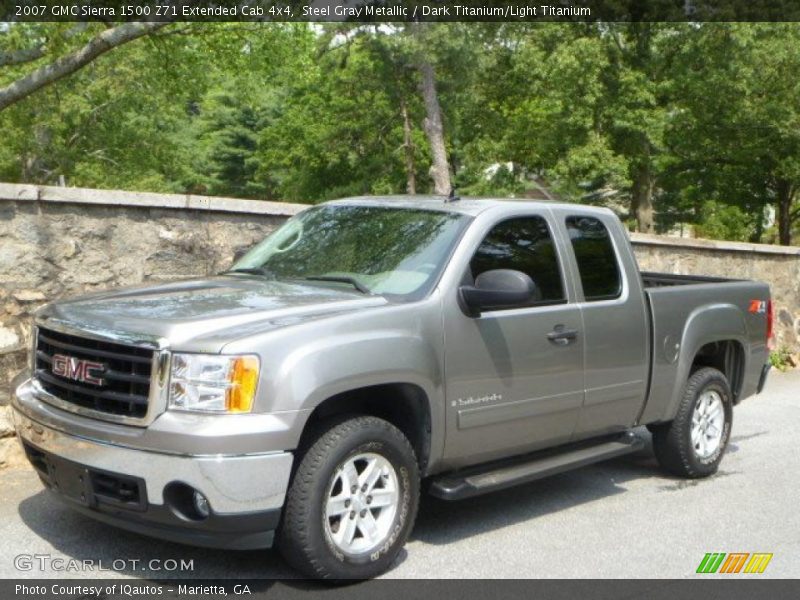 Front 3/4 View of 2007 Sierra 1500 Z71 Extended Cab 4x4