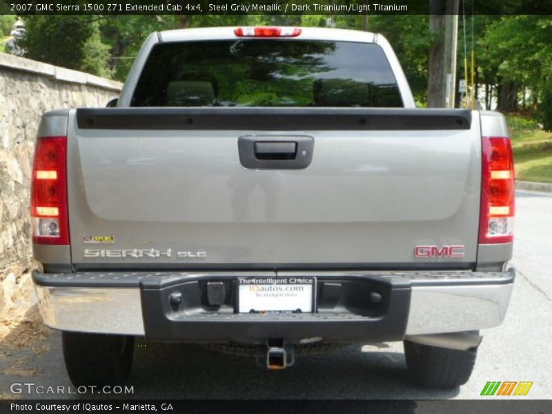 Steel Gray Metallic / Dark Titanium/Light Titanium 2007 GMC Sierra 1500 Z71 Extended Cab 4x4