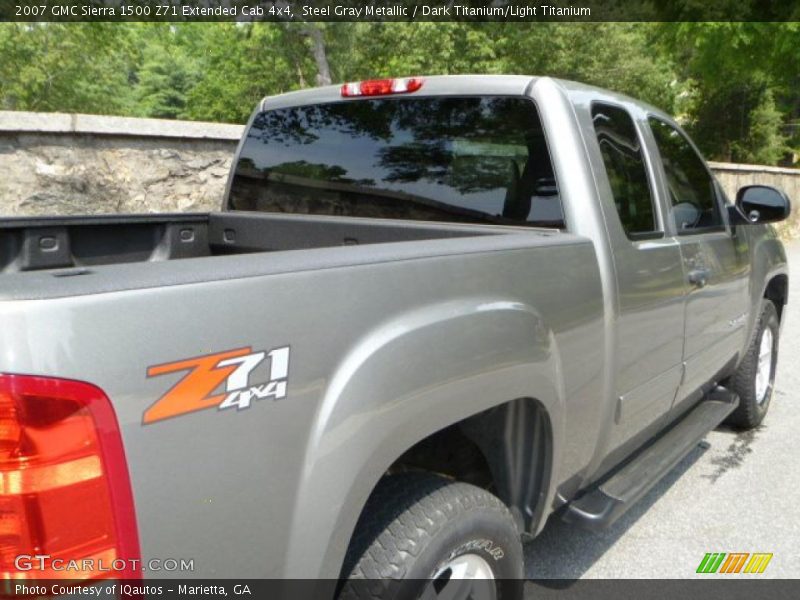 Steel Gray Metallic / Dark Titanium/Light Titanium 2007 GMC Sierra 1500 Z71 Extended Cab 4x4