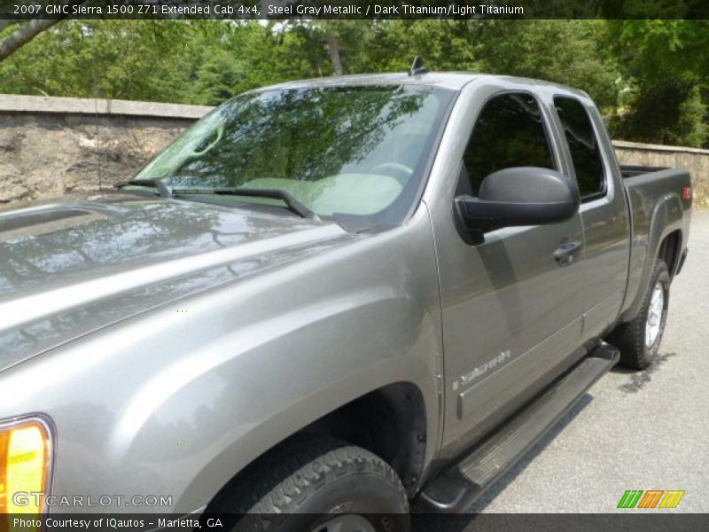 Steel Gray Metallic / Dark Titanium/Light Titanium 2007 GMC Sierra 1500 Z71 Extended Cab 4x4