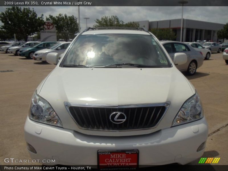 Crystal White Mica / Light Gray 2009 Lexus RX 350