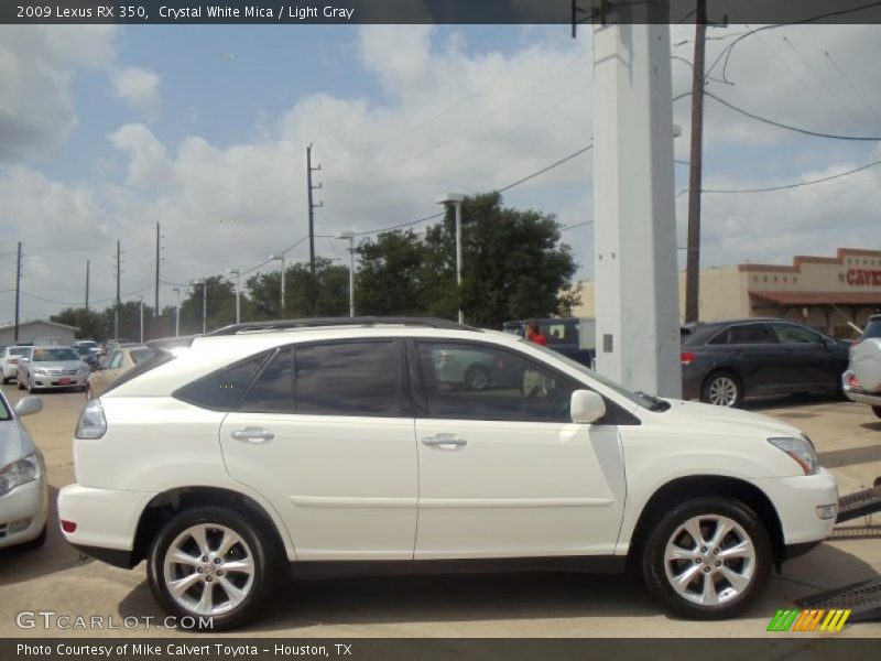 Crystal White Mica / Light Gray 2009 Lexus RX 350