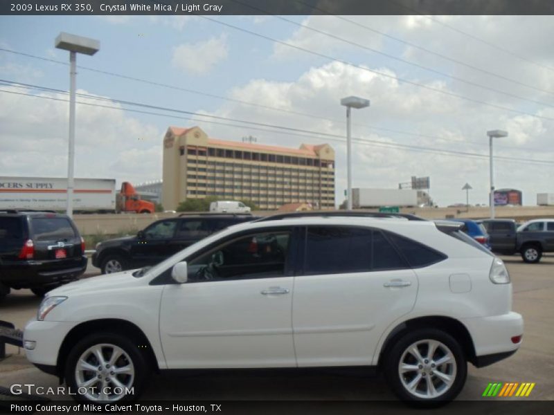 Crystal White Mica / Light Gray 2009 Lexus RX 350