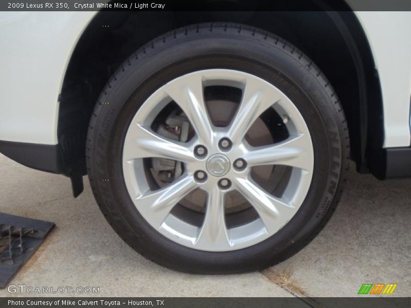 Crystal White Mica / Light Gray 2009 Lexus RX 350