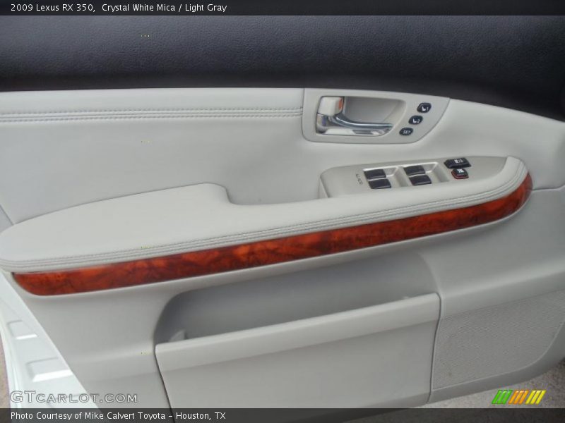 Crystal White Mica / Light Gray 2009 Lexus RX 350