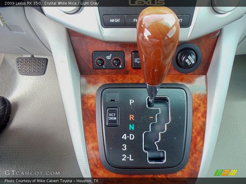 Crystal White Mica / Light Gray 2009 Lexus RX 350