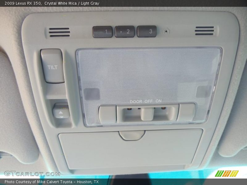 Crystal White Mica / Light Gray 2009 Lexus RX 350