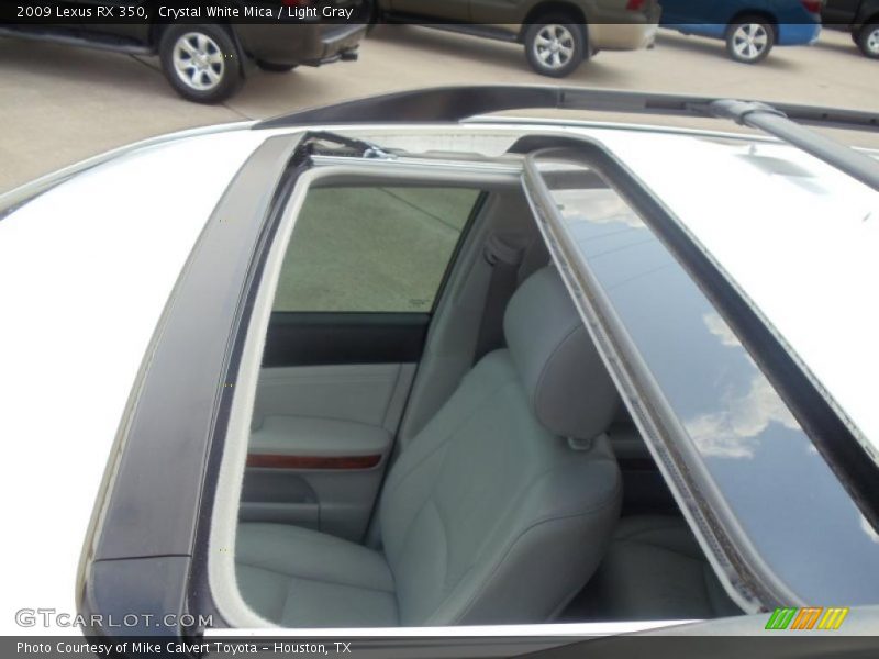 Crystal White Mica / Light Gray 2009 Lexus RX 350