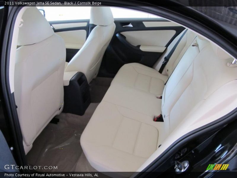 Black / Cornsilk Beige 2011 Volkswagen Jetta SE Sedan