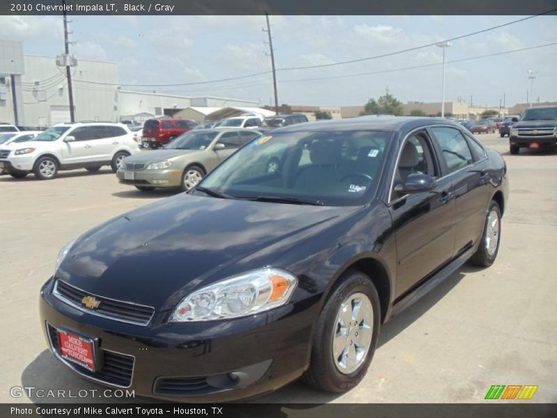 Black / Gray 2010 Chevrolet Impala LT