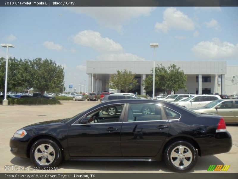 Black / Gray 2010 Chevrolet Impala LT
