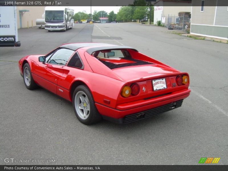 Red / Tan 1988 Ferrari 328 GTS