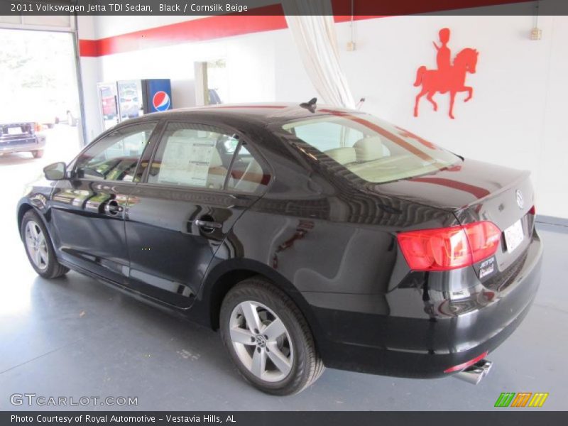 Black / Cornsilk Beige 2011 Volkswagen Jetta TDI Sedan