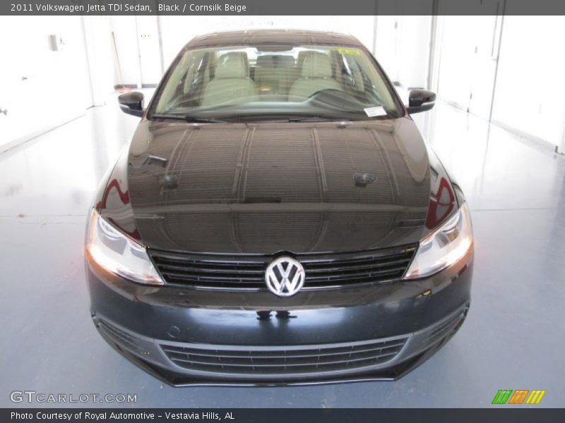 Black / Cornsilk Beige 2011 Volkswagen Jetta TDI Sedan