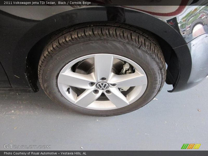 Black / Cornsilk Beige 2011 Volkswagen Jetta TDI Sedan