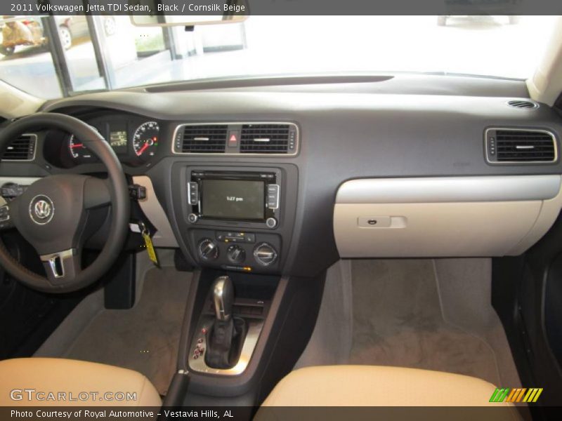 Black / Cornsilk Beige 2011 Volkswagen Jetta TDI Sedan