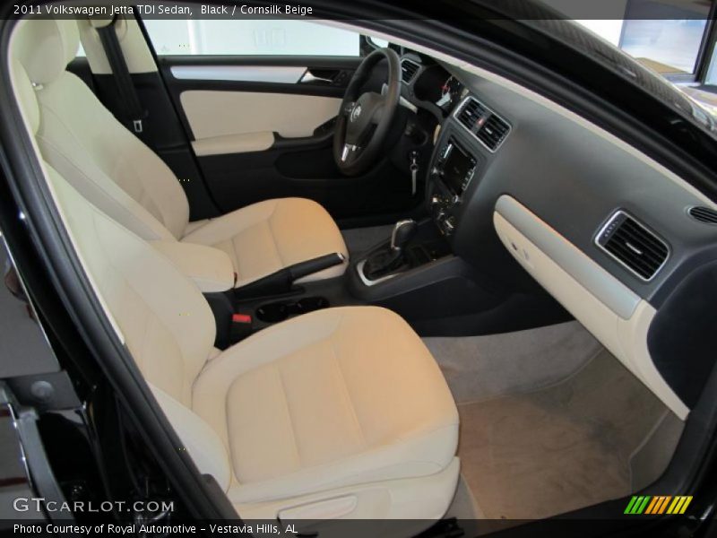 Black / Cornsilk Beige 2011 Volkswagen Jetta TDI Sedan