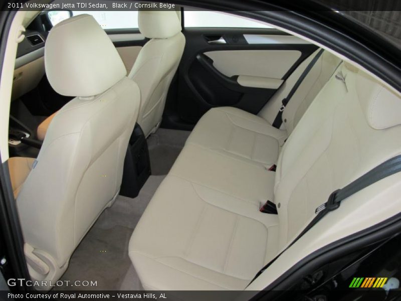 Black / Cornsilk Beige 2011 Volkswagen Jetta TDI Sedan