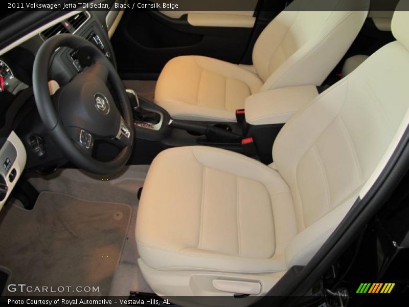 Black / Cornsilk Beige 2011 Volkswagen Jetta TDI Sedan
