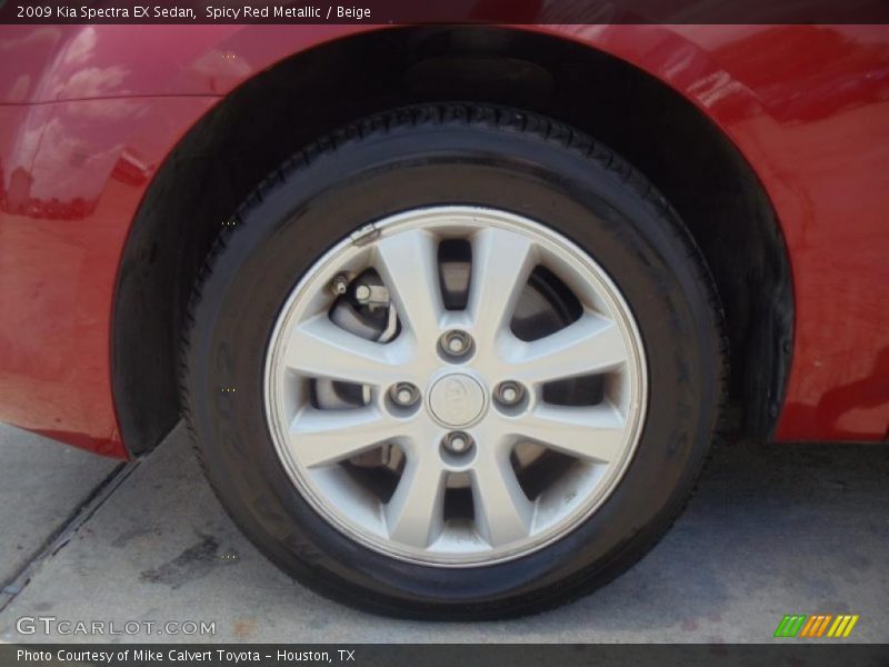 Spicy Red Metallic / Beige 2009 Kia Spectra EX Sedan