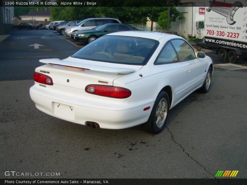 Alpine White / Beige 1996 Mazda MX-6 M Edition