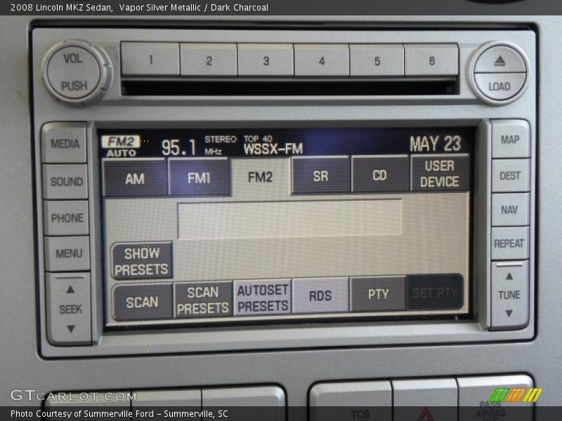 Vapor Silver Metallic / Dark Charcoal 2008 Lincoln MKZ Sedan