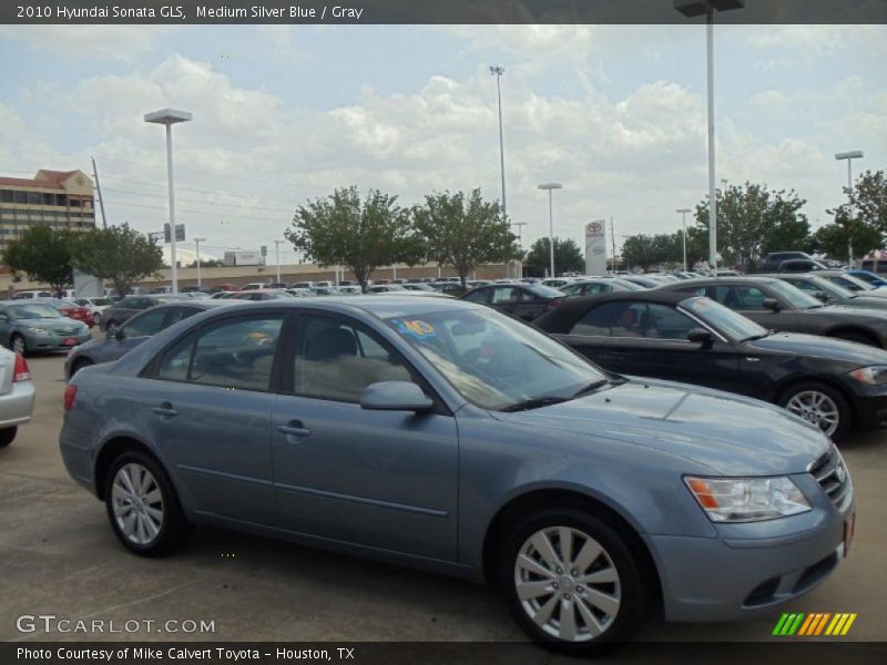 Medium Silver Blue / Gray 2010 Hyundai Sonata GLS