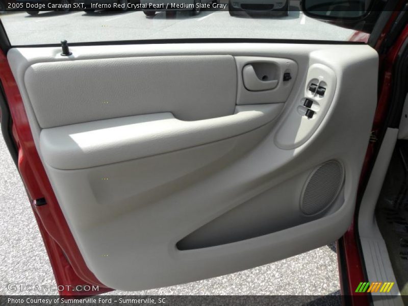 Inferno Red Crystal Pearl / Medium Slate Gray 2005 Dodge Caravan SXT