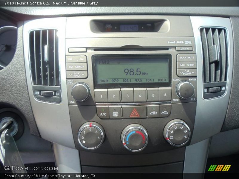 Medium Silver Blue / Gray 2010 Hyundai Sonata GLS