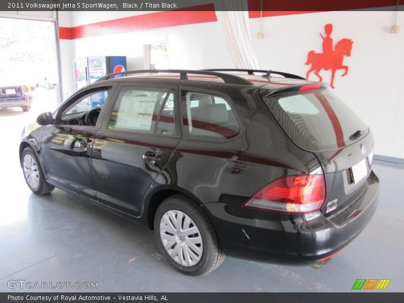 Black / Titan Black 2011 Volkswagen Jetta S SportWagen