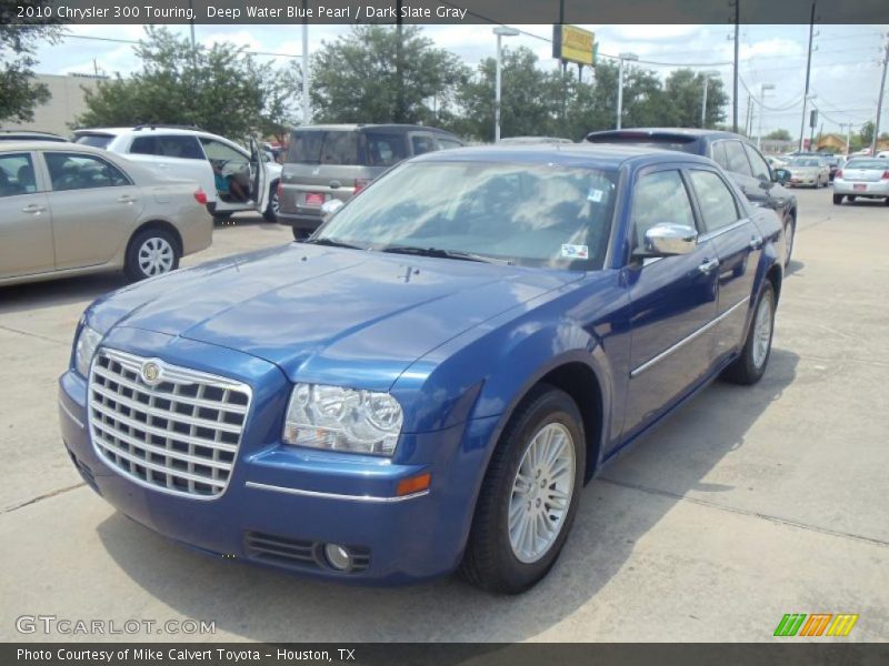 Deep Water Blue Pearl / Dark Slate Gray 2010 Chrysler 300 Touring