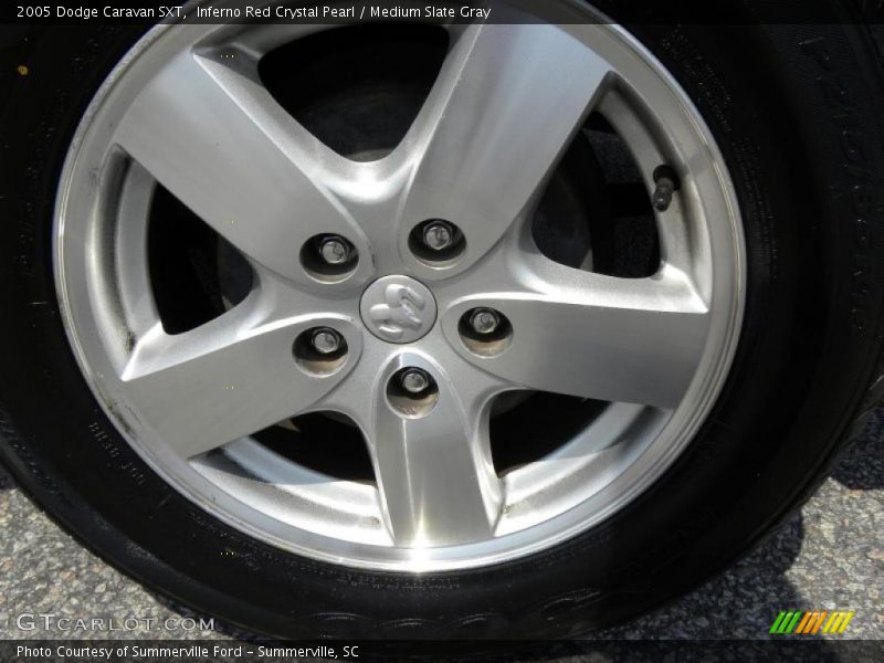 Inferno Red Crystal Pearl / Medium Slate Gray 2005 Dodge Caravan SXT