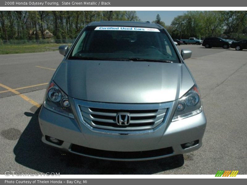 Slate Green Metallic / Black 2008 Honda Odyssey Touring