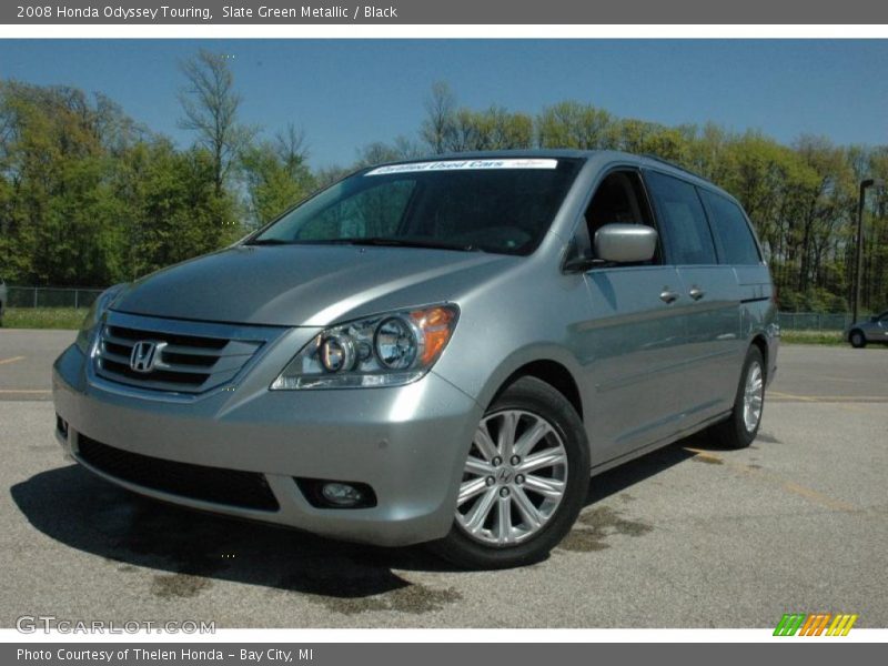 Slate Green Metallic / Black 2008 Honda Odyssey Touring