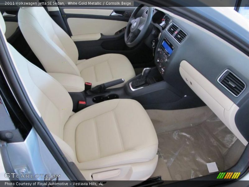 White Gold Metallic / Cornsilk Beige 2011 Volkswagen Jetta SE Sedan