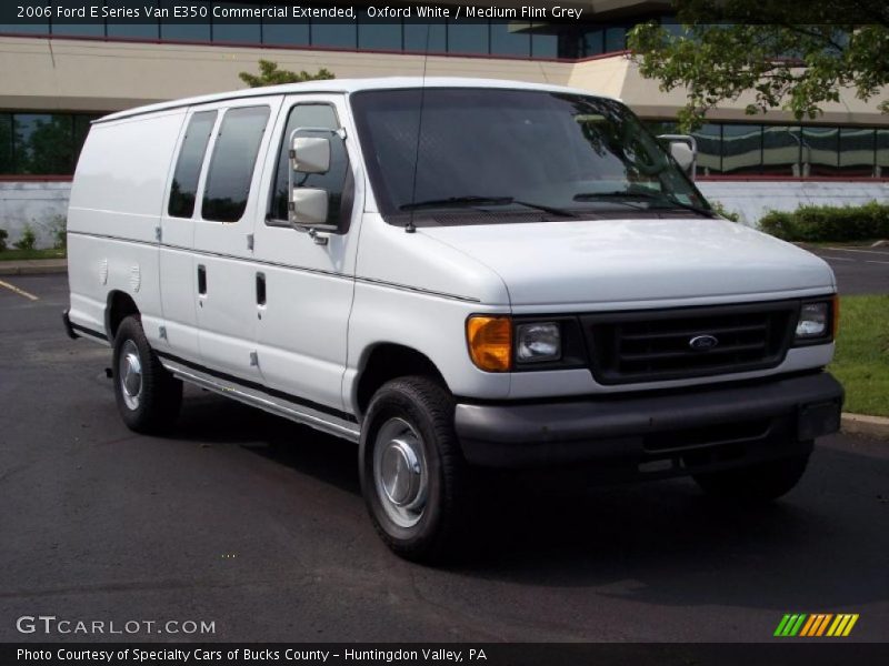 Oxford White / Medium Flint Grey 2006 Ford E Series Van E350 Commercial Extended